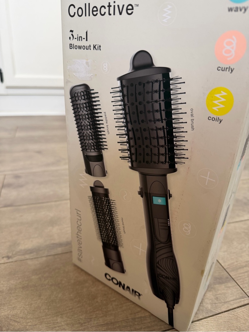 New Conair Curl Collective 3 in 1 Blowout Kit 3 Interchangeable Brush Attachment - Picture 11 of 11